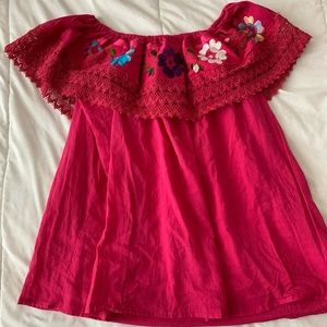Mexican Embroidered Blouse